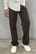 Brown Straight fit jeans