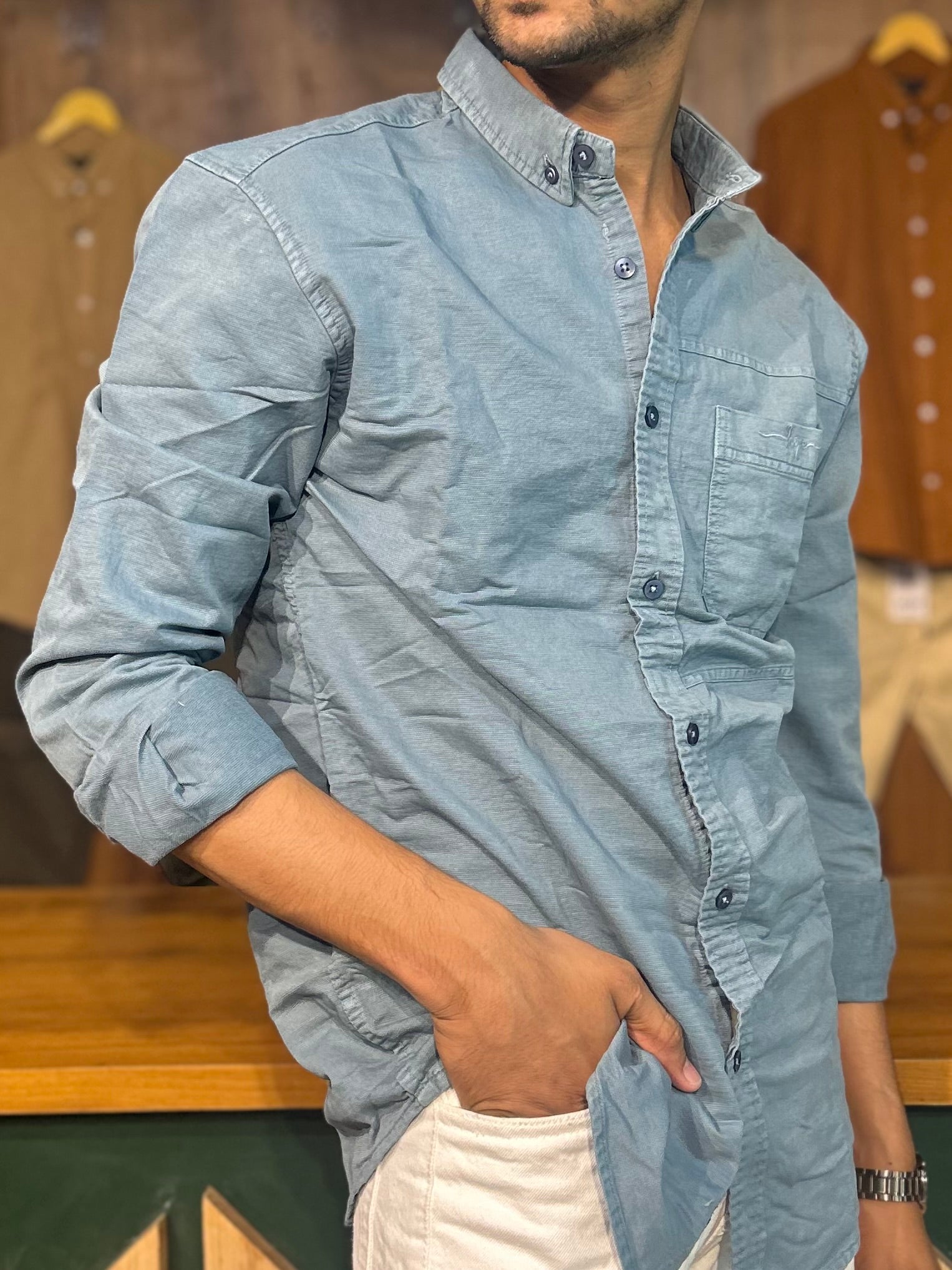 Sky Blue RFD Denim shirt