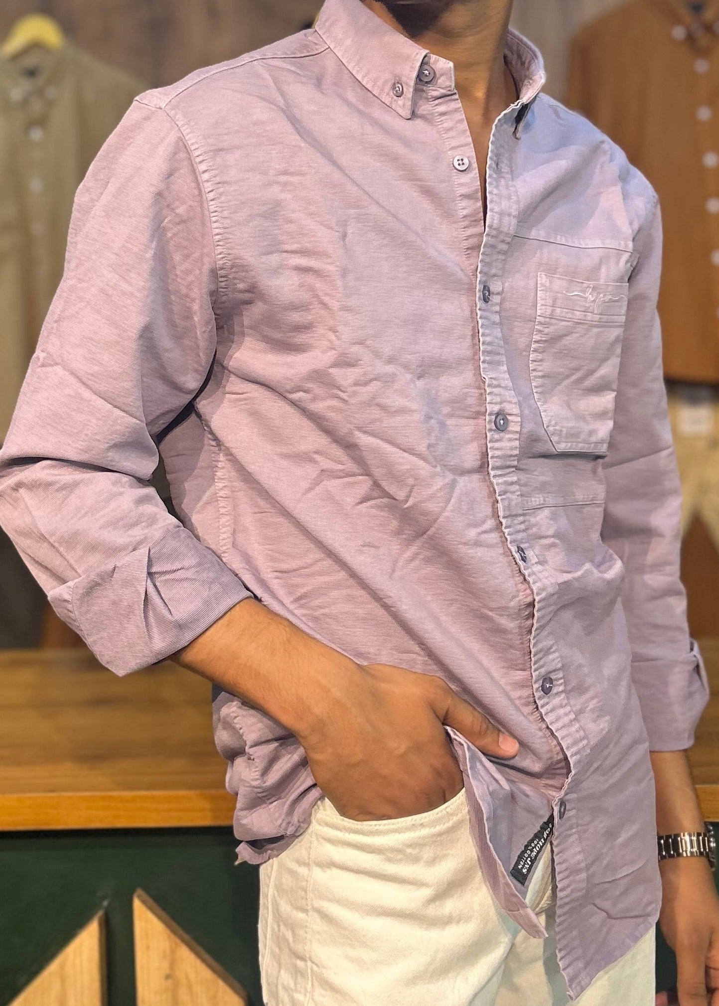 Lavender RFD Denim shirt