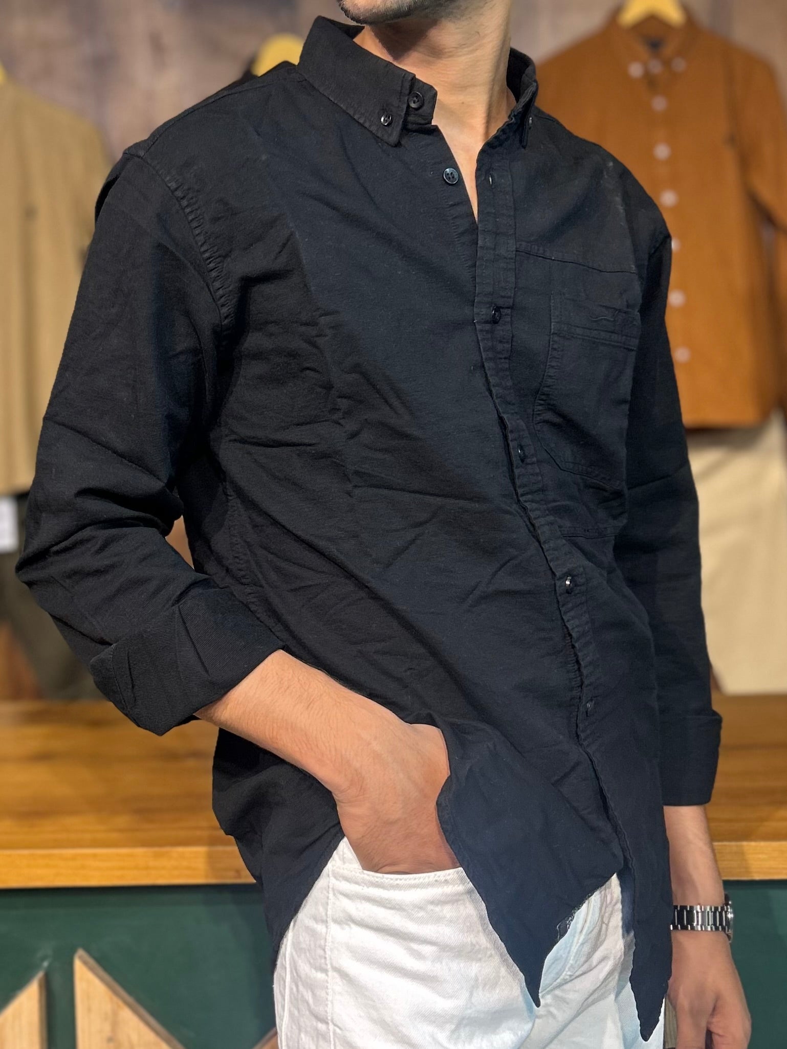 Black RFD Denim shirt