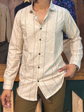 Premium Cream Stripe Shirt
