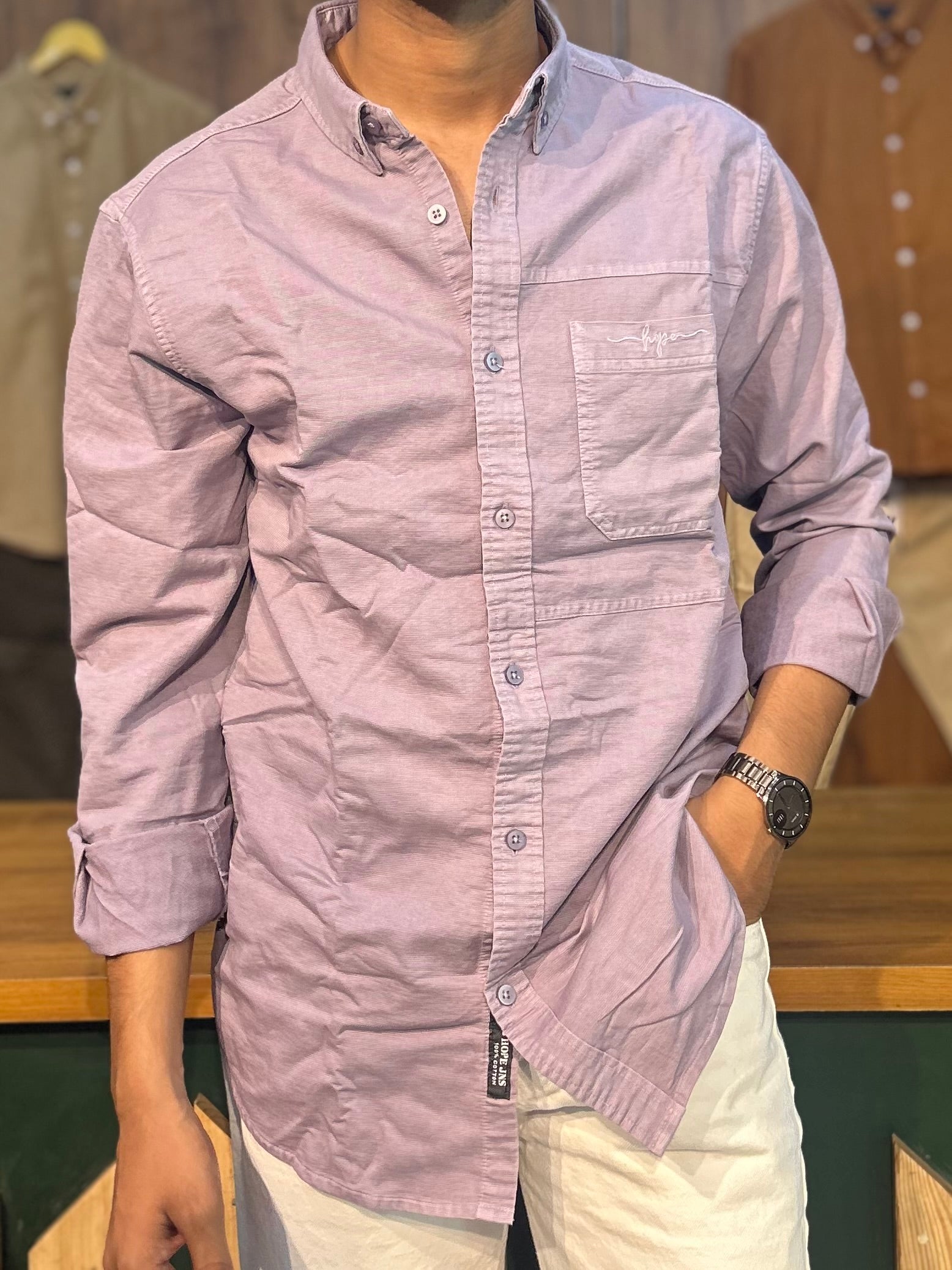 Lavender RFD Denim shirt