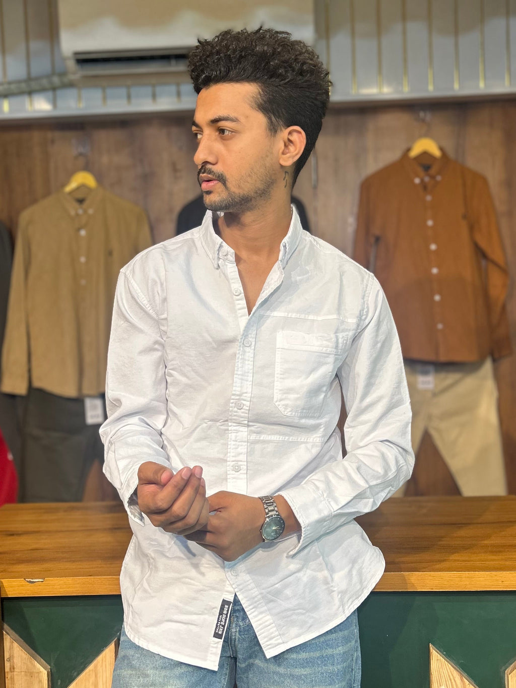 White RFD Denim shirt