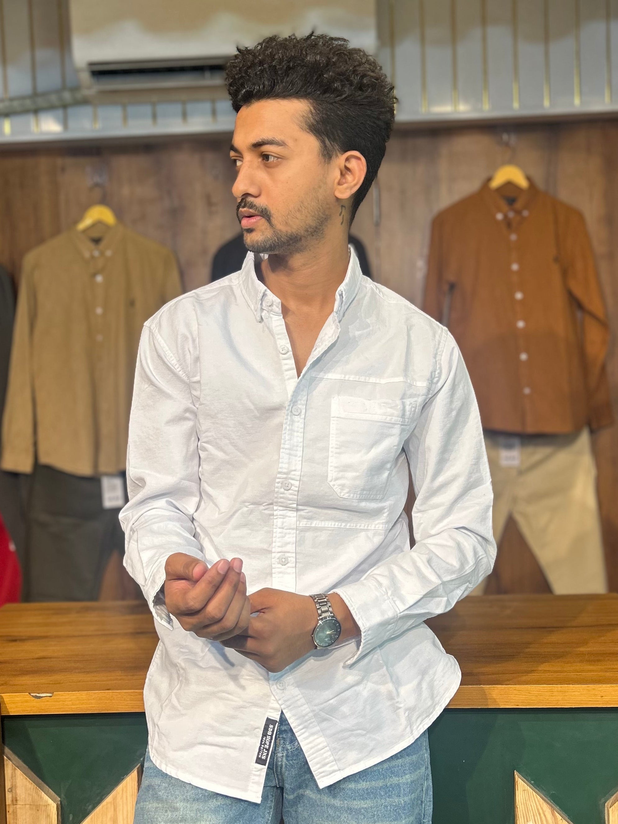 White RFD Denim shirt