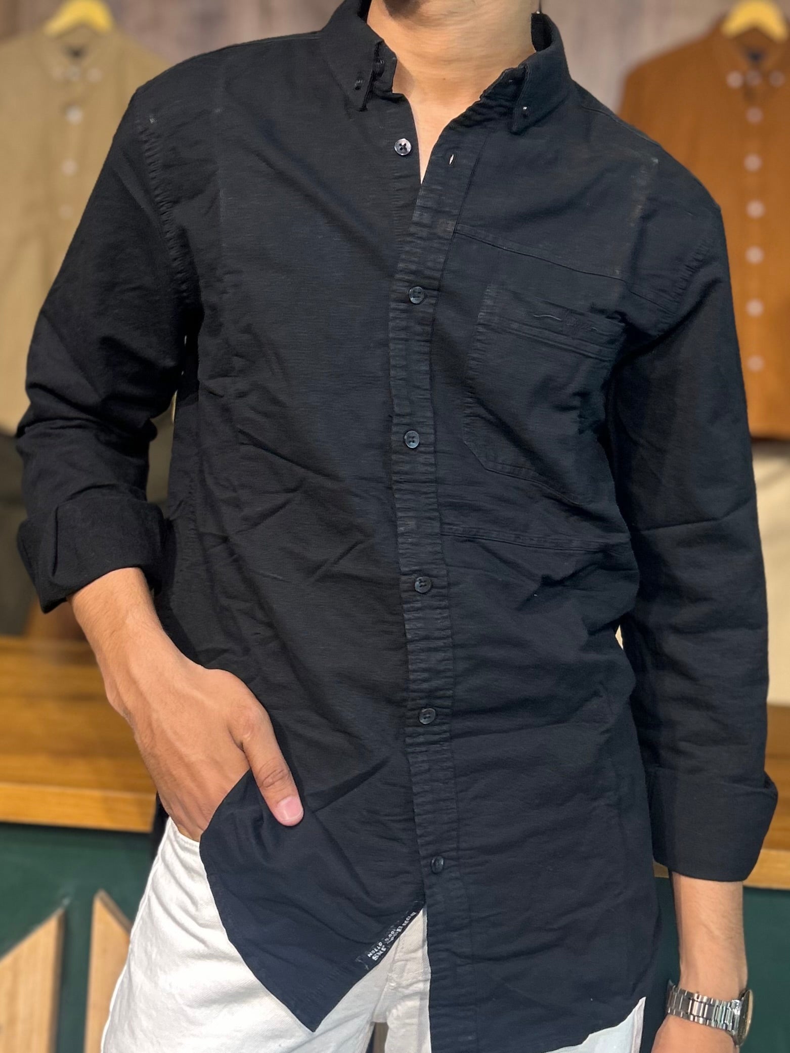 Black RFD Denim shirt