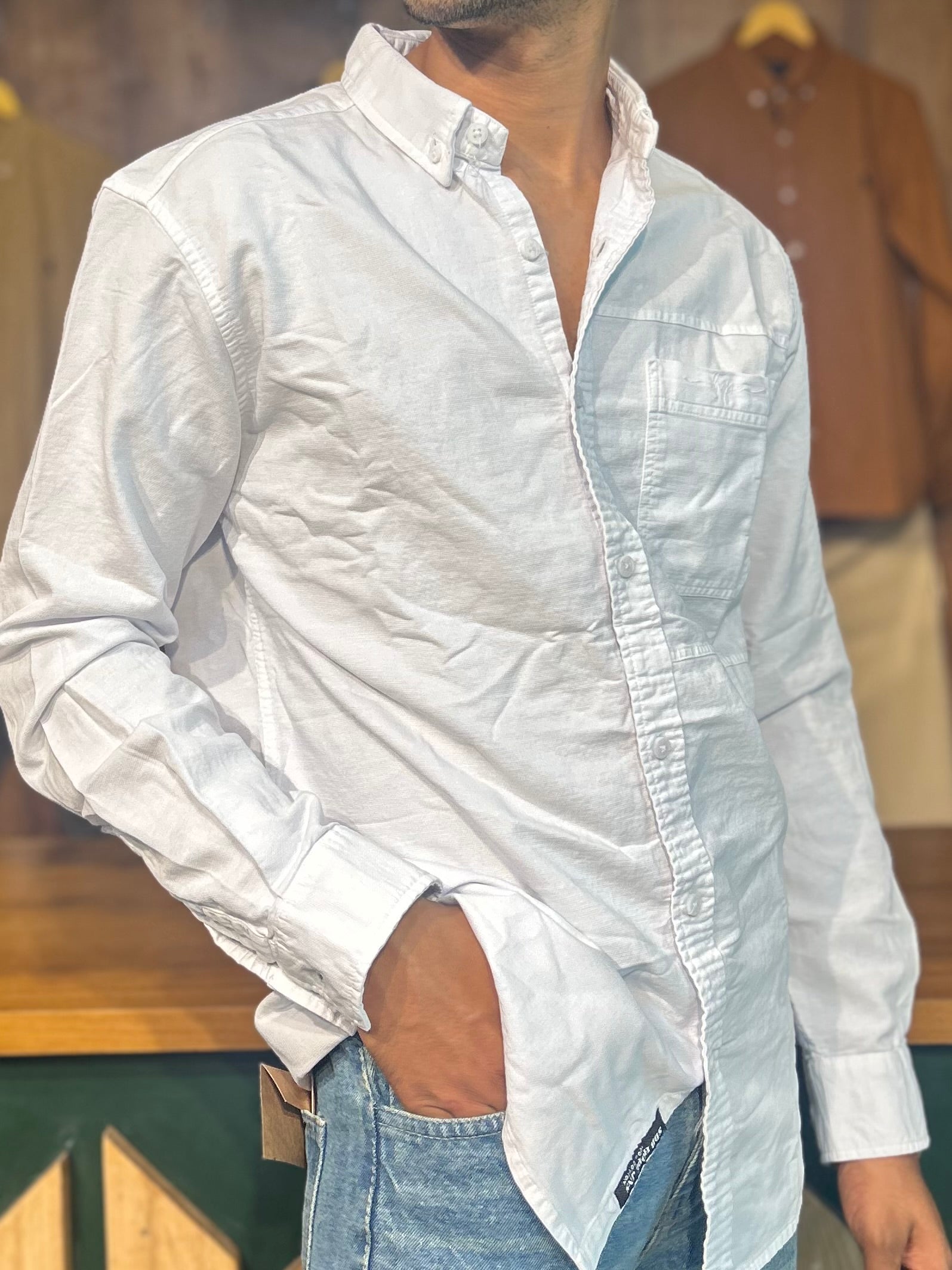 White RFD Denim shirt