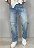 Light blue Straight fit denim jeans