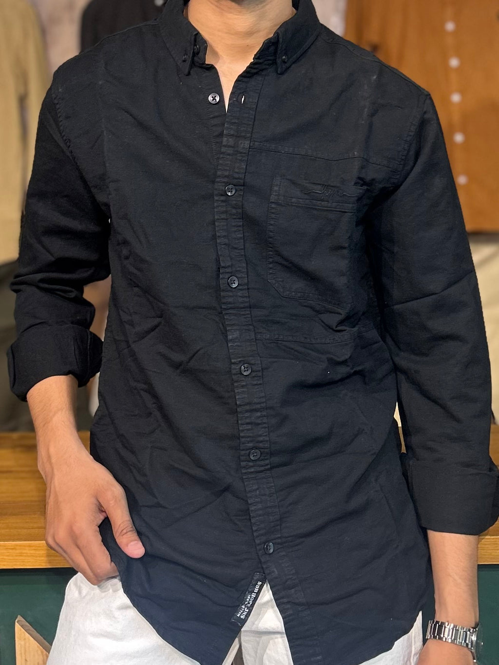 Black RFD Denim shirt