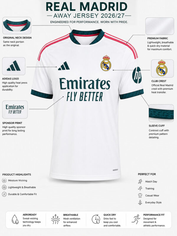 Real Madrid 26/27 Home Jersey