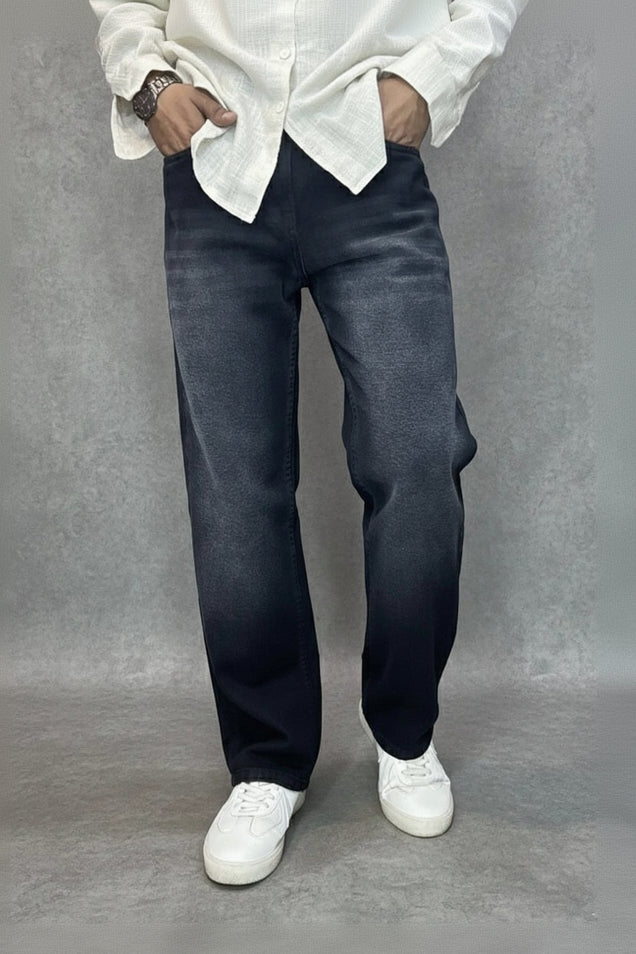 Straight Fit fade jeans