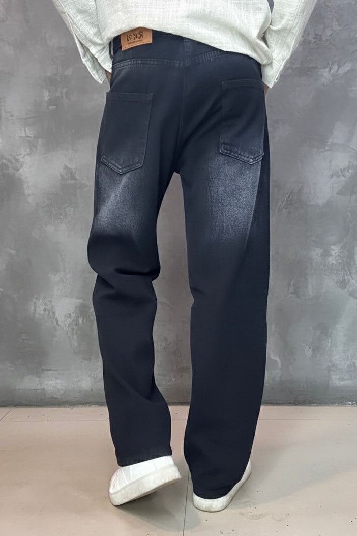 Straight Fit fade jeans