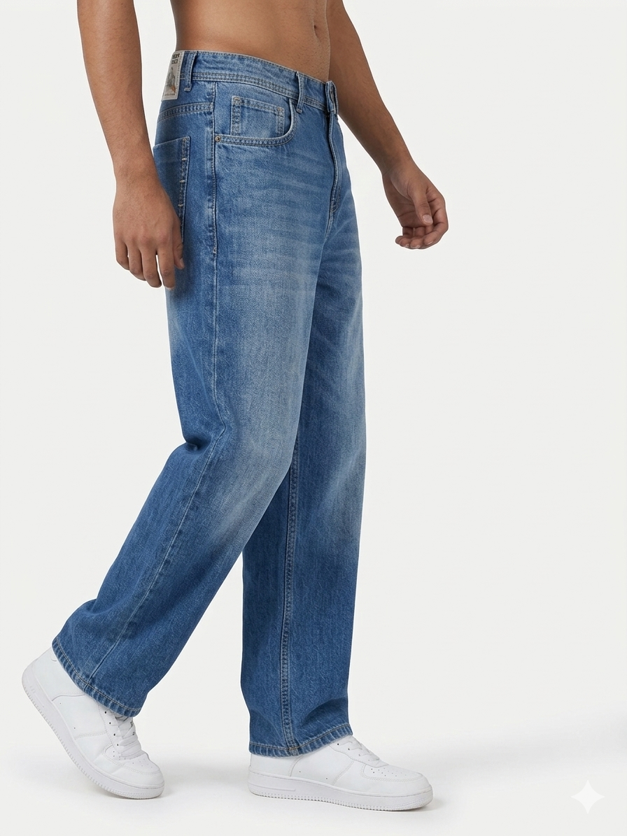 Blue shaded Baggy jeans