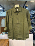 Green Pure Linen Full-Sleeve Men's Shirt (Copy)
