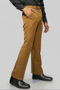 Men Bootcut Bronze Pant, Flared Leg Trouser